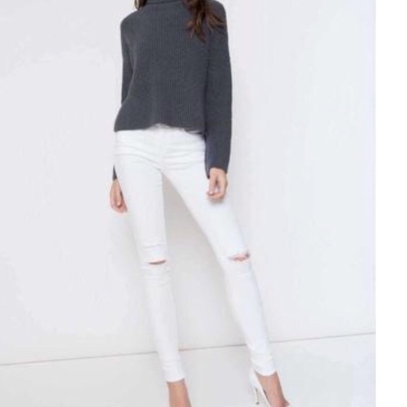 KanCan Denim - KanCan white skinny distressed jeans stretch 27